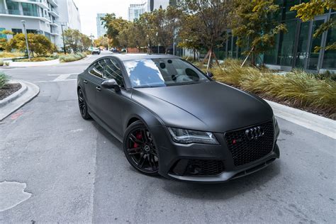 2016 Audi RS7 – Matte Black | MVP Miami Exotic Rentals