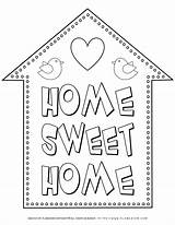 Home Sweet Coloring Pages  sketch template