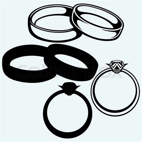 Wedding Ring Silhouette Vector at Vectorified.com | Collection of ...