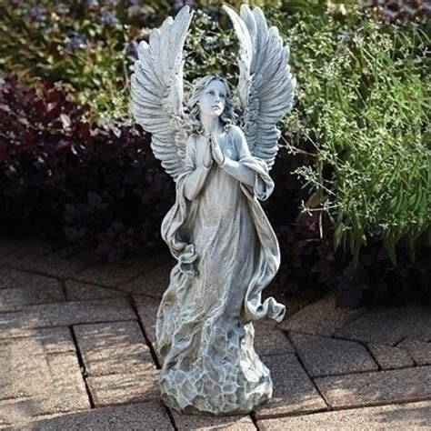 Angel Praying Memorial Garden Statue For Home or Grave – Beattitudes Religious Gifts