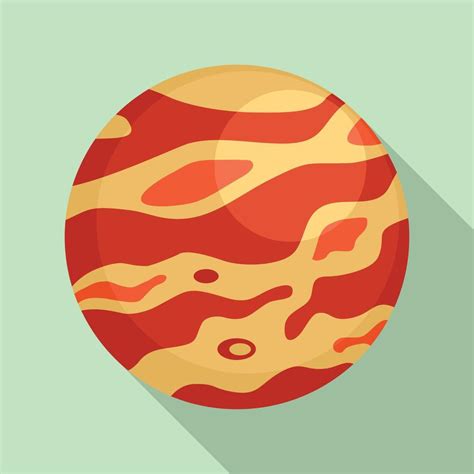 Venus planet icon, flat style 14424704 Vector Art at Vecteezy