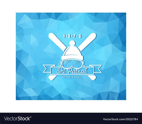 Ski resort logo Royalty Free Vector Image - VectorStock