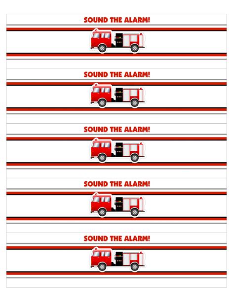 8 Best Images of Fire Truck Birthday Printables Free - Fireman Birthday ...