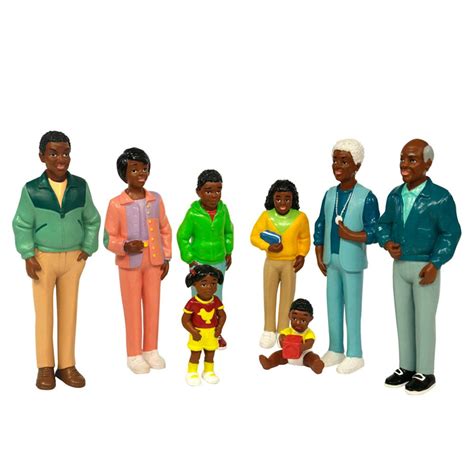 CP00053040 - miniland Block Play People - Family with Black Skin | Findel International