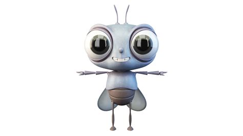 Cartoon Fly Character 3D - TurboSquid 2070248