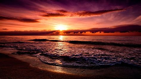 Free Download Sunset Beach Backgrounds Desktop Wallpa - vrogue.co