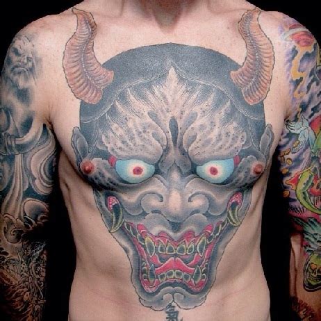 Japanese Demon Tattoo Design