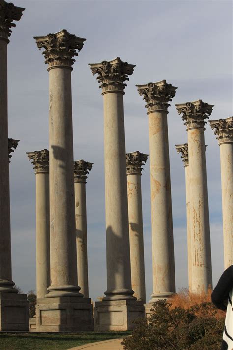 Original columns from the Capitol building in the U.S. National Arboretum Washington, DC Sea To ...