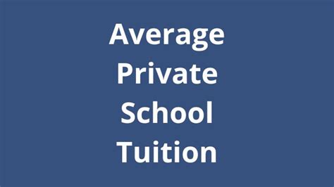 Average Private School Tuition: How Much Is Private School?