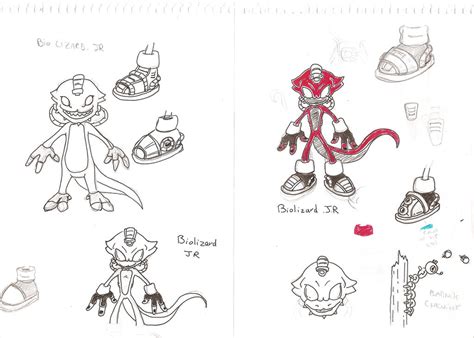 Biolizard Jr concept art sketches by funkyjeremi on DeviantArt