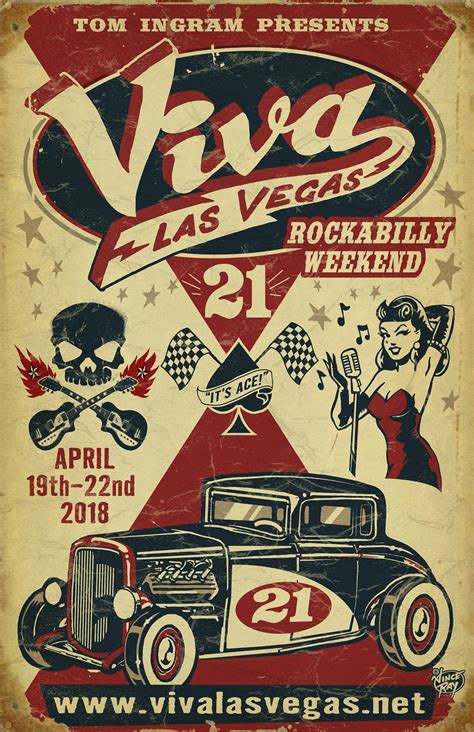 Rockabilly Weekend Schedule 2018 | Vintage posters, Rockabilly, Rockabilly art