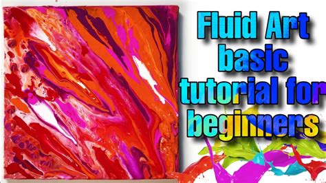 Fluid art basic tutorial for beginners - YouTube