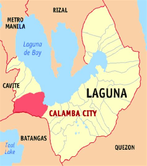 Map of Calamba City, Laguna 1 | Download Scientific Diagram