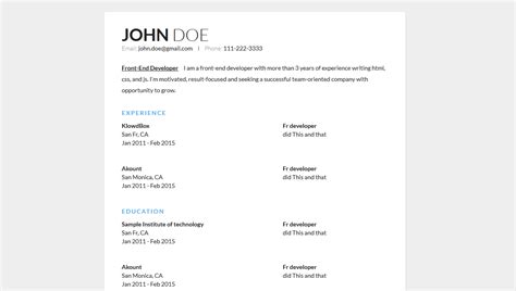 14 HTML Resume Templates