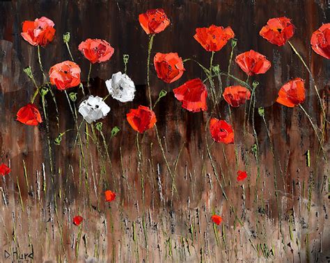 Debra Hurd Original Paintings AND Jazz Art: Red Poppies Art Floral Painting Flower Paintings ...