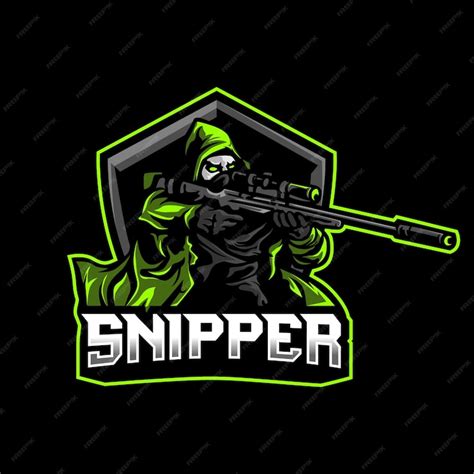 Premium Vector | Sniper logo esport, mascot, streaming logo Design