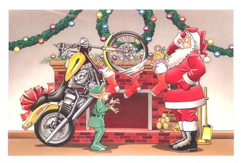 Harley-Davidson Christmas Cards - X-699 - One (1) Pack of 10 Cards & Envelopes #Christmas ...