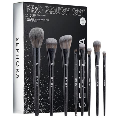 PRO 8-Piece Face & Eye Brush Set - SEPHORA COLLECTION | Sephora