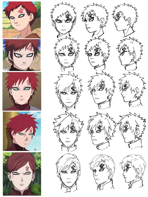 Pandy on Twitter: "How I stylize Gaara’s hair to my art style based on canon trust me I’m an ...