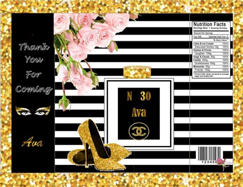 Chanel Themed Party- Chanel Chip Bag | Valentine gifts for kids, Diy ...