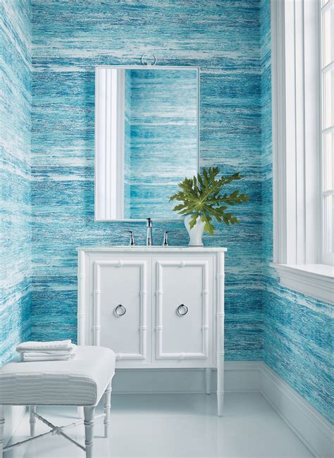 Coastal Wallpaper Bathroom | Blangsak Wall