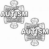 Printable Autism Awareness Coloring Page  Free sketch template
