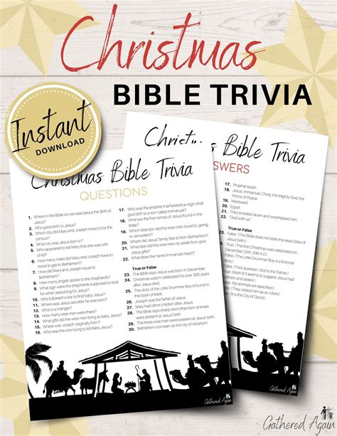 30 Christmas Bible Trivia Questions to Quiz Your Family