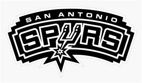 San Antonio Spurs Clipart Vector - San Antonio Spurs Logo Black And ...