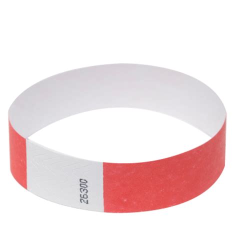 500 Bright Red Club Wristbands | by FreshTix Ticket Printing