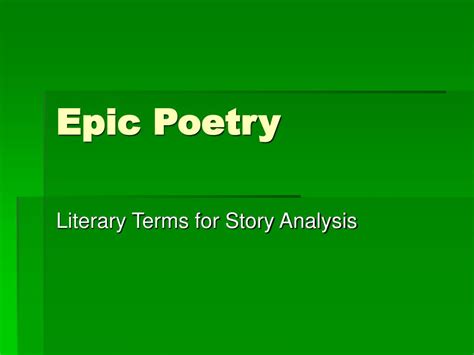 PPT - Epic Poetry PowerPoint Presentation, free download - ID:3662967