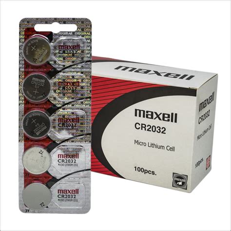 Maxell Battery / CR2032 3V Lithium Coin Cell Battery – uptowntools