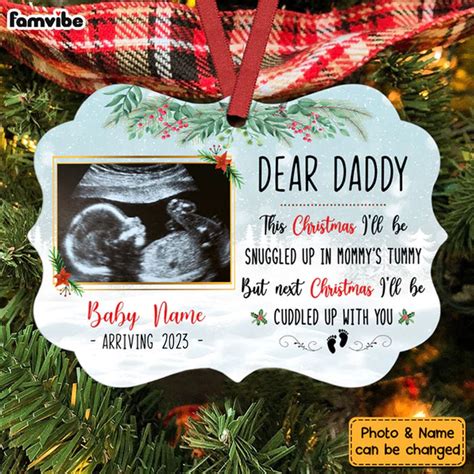 Personalized Baby Ultrasound First Christmas Benelux Ornament NB231 95 - Famvibe