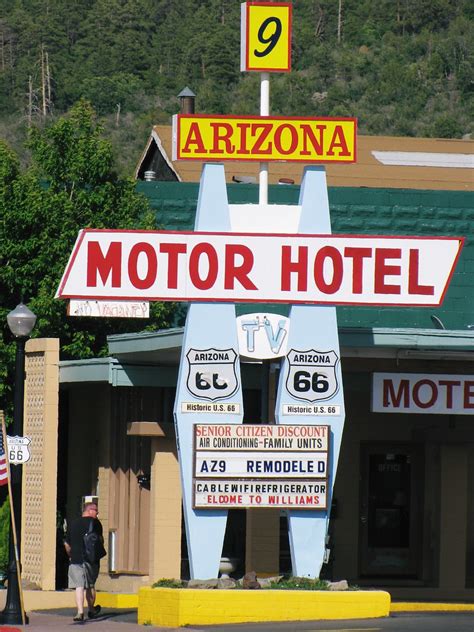 Route 66 Arizona 9 motel Williams AZ . | 9 Arizona Motor Hot… | Flickr