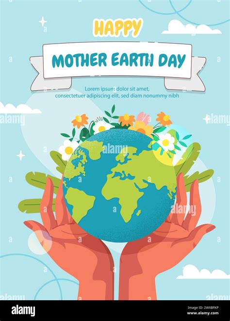 Mother Earth Day vector poster Stock Vector Image & Art - Alamy