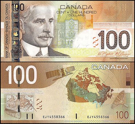 Banknote World Educational > Bank of Canada (P.38 – P.New) > Canada 100 Dollars Banknote, 2004 ...