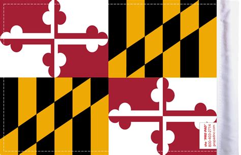 Maryland Motorcycle Flag | Double Sided Maryland Flag