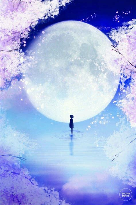 Full Moon Aesthetic Anime Wallpapers - Wallpaper Cave