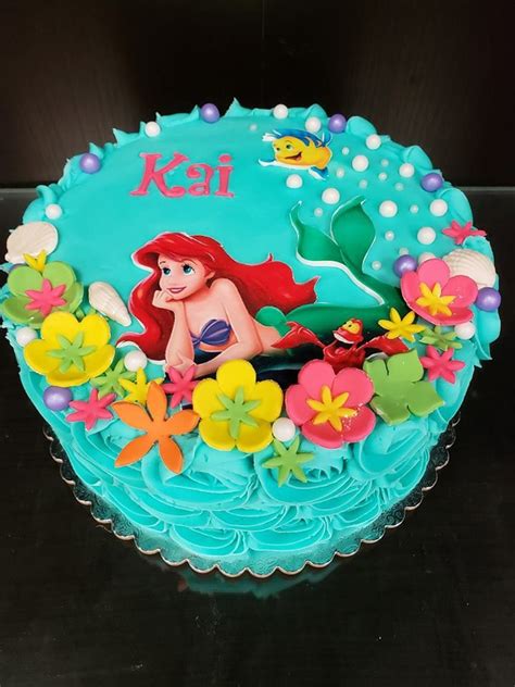 The Little Mermaid | Little mermaid birthday cake, Mermaid birthday cakes, Candy birthday cakes