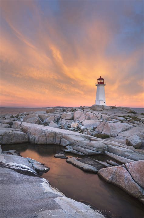 Peggy's Cove Lighthouse Nova Scotia - Alan Majchrowicz Photography