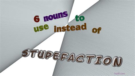 stupefaction - 6 nouns with the meaning of stupefaction (sentence examples) - YouTube