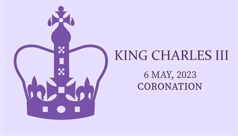 King Charles III Coronation. King crown, May 6 2023 Vector banner illustration 21613064 Vector ...