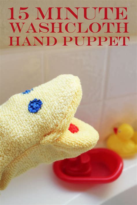 Washcloth Hand Puppet - 30 Minute Crafts