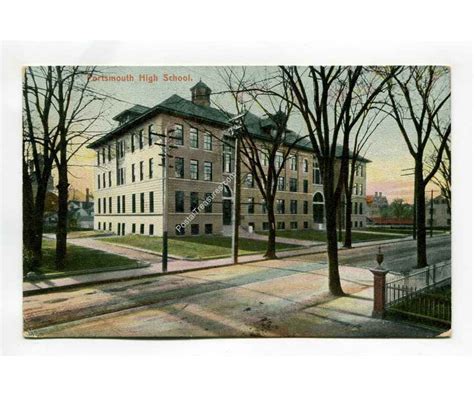 Portsmouth High School New Hampshire vintage postcard