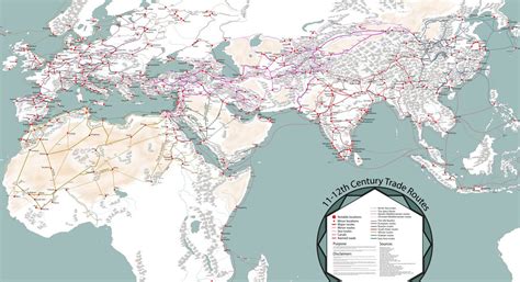 A Fascinating Map of Medieval Trade Routes