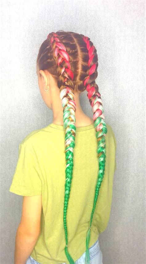 2 Dutch Braids with extensions | French braid hairstyles, Braids with extensions, French braids ...