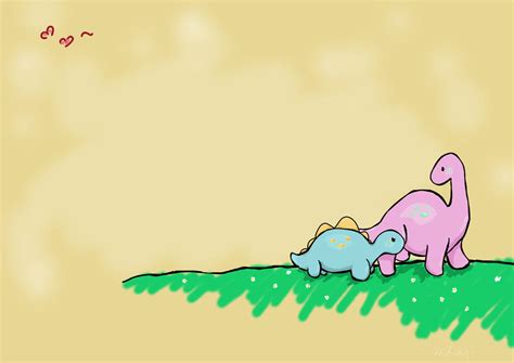 Cute dinosaur wallpaper by LittleCompanion on DeviantArt