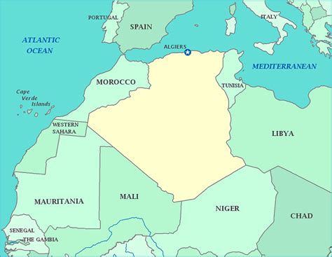 Map of Algeria