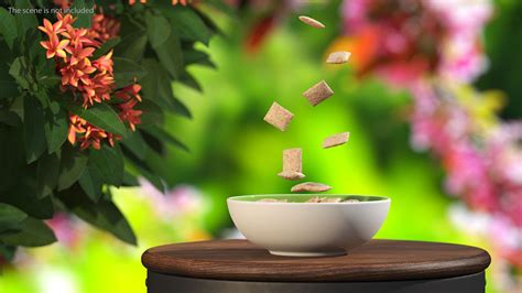 Breakfast Cereal Pads Falling into Bowl 3D Model $24 - .obj .lxo .ma .max .fbx .c4d .blend .3ds ...