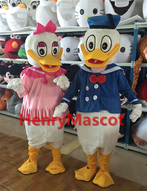 Donald Duck Daisy Duck costume mascot Factory sales Birthday Party Dress Cartoon Character ...