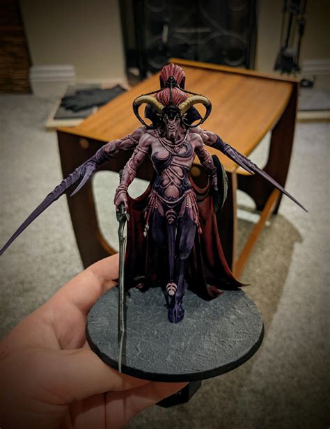 My first Slaanesh model I'm working on and I think I'm hooked. I'm not a confident painter but I ...